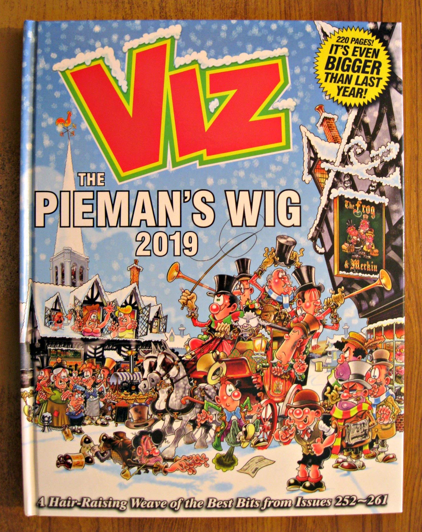 jaquette livre Viz Annual 2019 The Pieman's Wig: A Hair-Raising Weave of the Best Bits from Issues 252~261