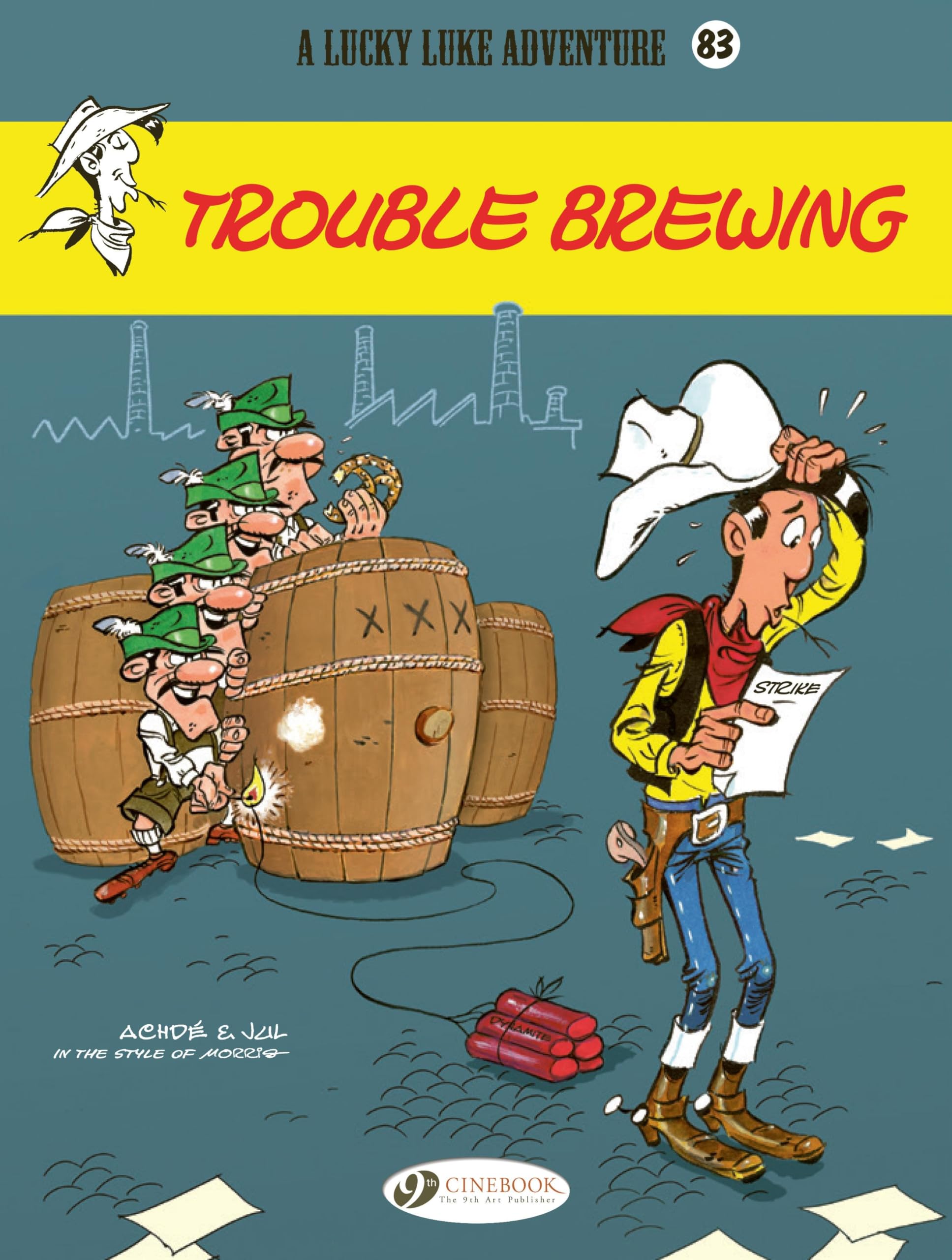 jaquette album Lucky Luke Vol. 83 - Trouble Brewing