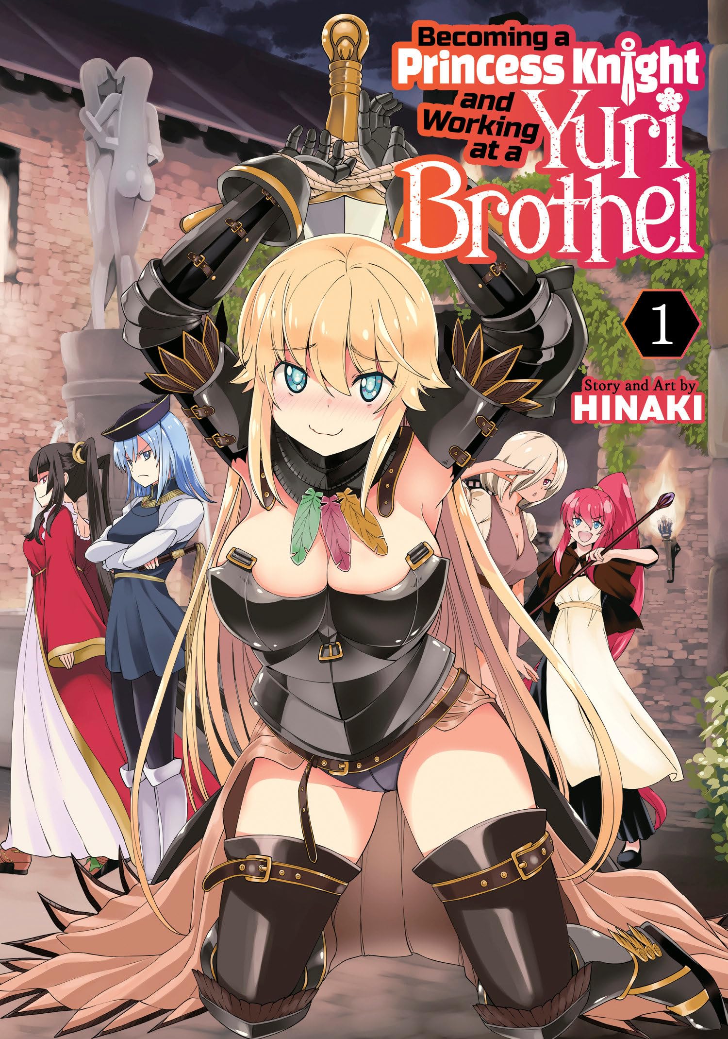 jaquette livre Becoming a Princess Knight and Working at a Yuri Brothel Vol. 1