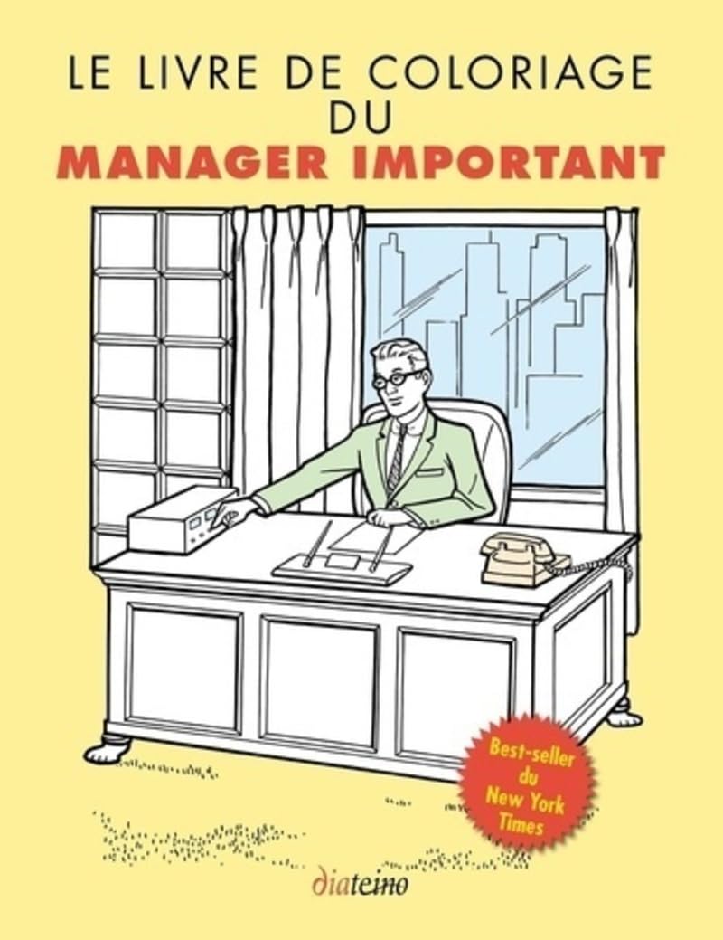jaquette livre Le livre de coloriage du manager important