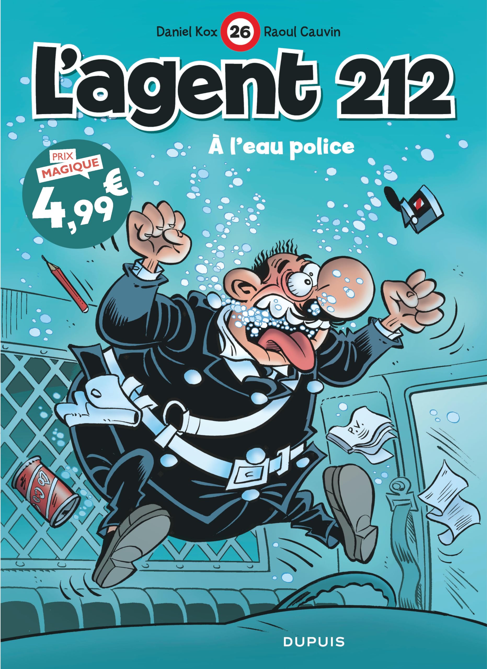 jaquette album L'agent 212 - Tome 26 - À l'eau police