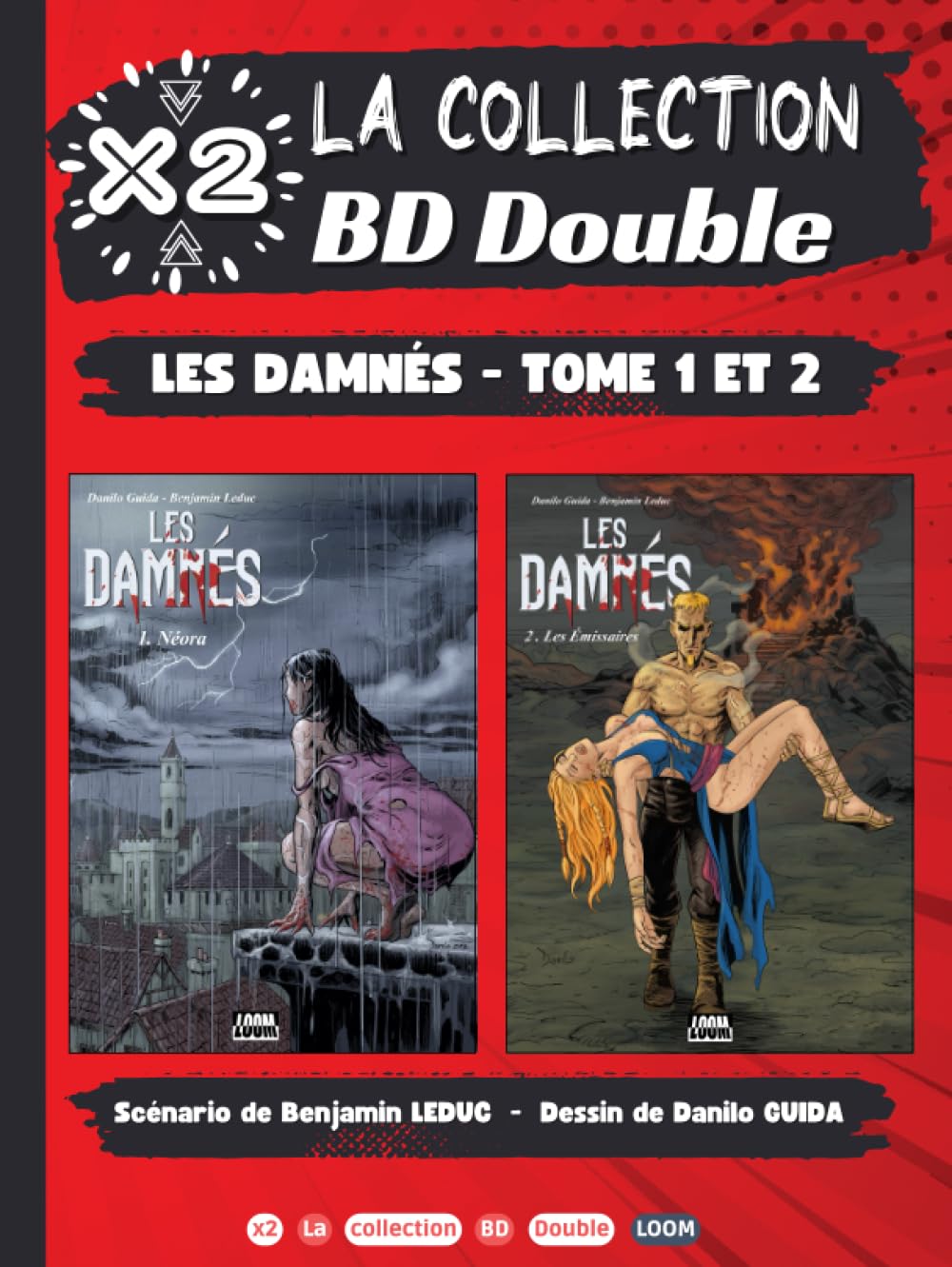 BD Double : Les Damnés Tome 1 + Les Damnés Tome 2: BD Fantastique Ado et Adulte