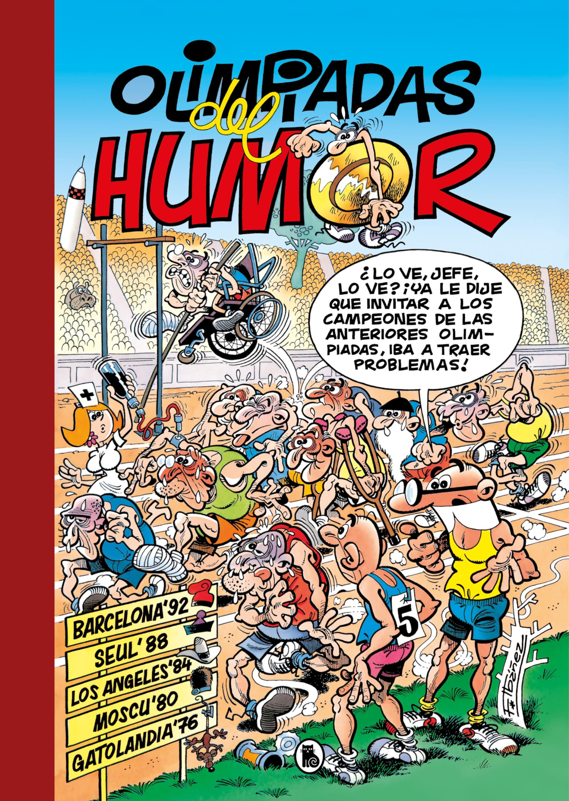 jaquette album Olimpiadas del Humor: Barcelona 92 | Seúl 88 | Los Ángeles 84 | Moscú 80 | Gatolandia 76 (Súper Humor Mortadelo)