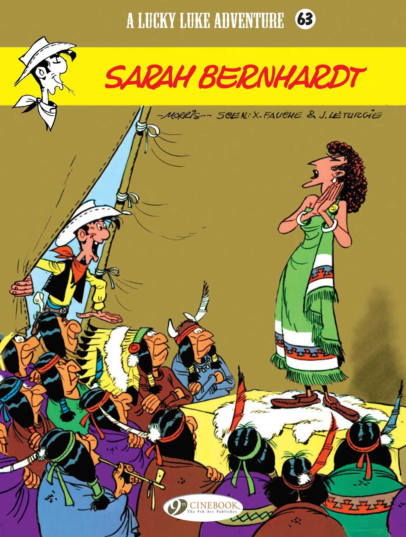 jaquette album Lucky Luke - tome 63 Sarah Bernhardt (63)
