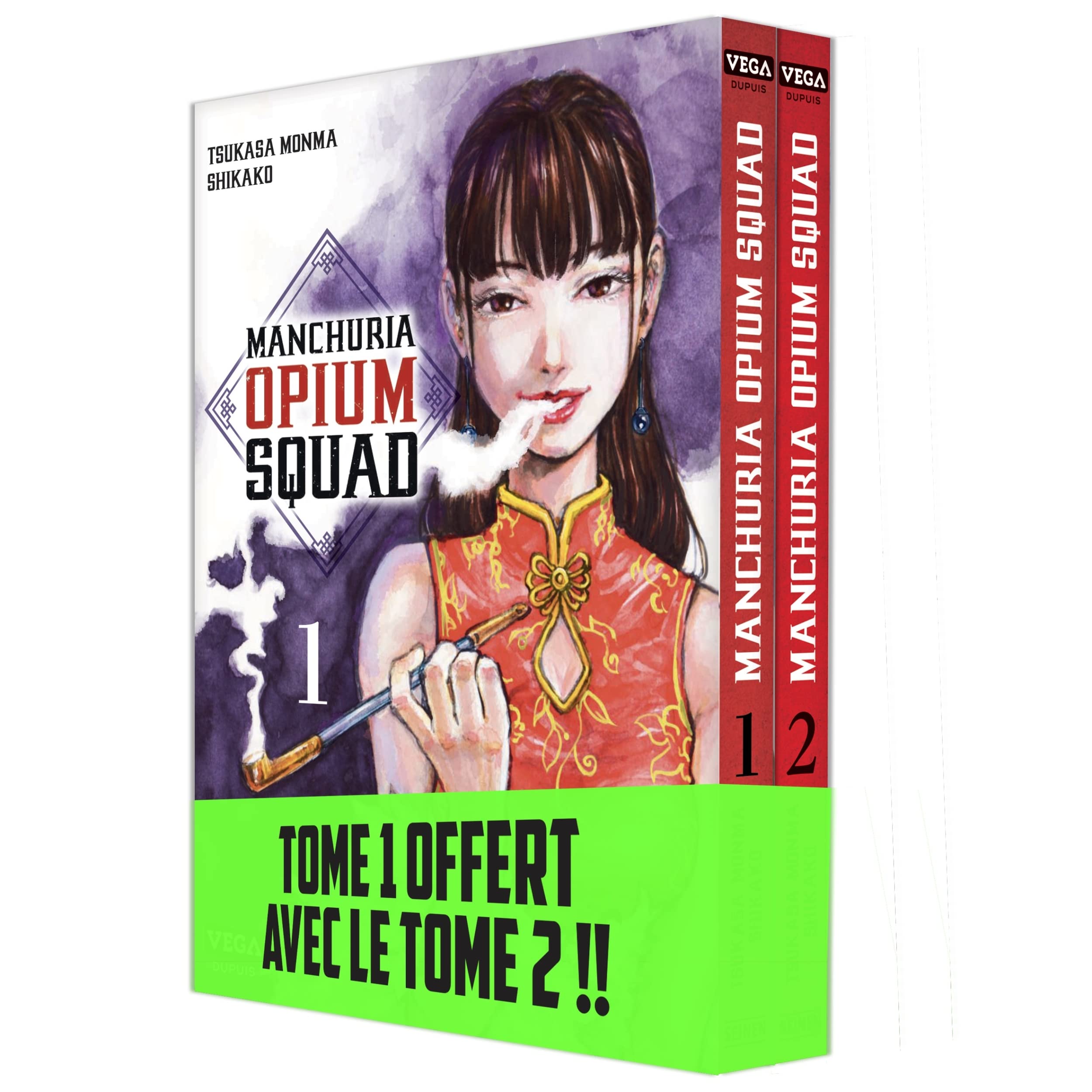 jaquette album Bipack T2 + T1 (offert) Manchuria Opium Squad