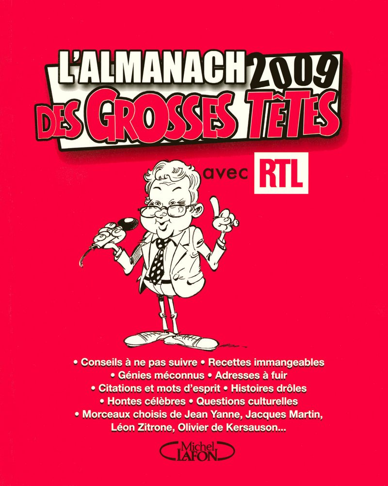 jaquette album L'ALMANACH 2009 DES GROSSES TETES