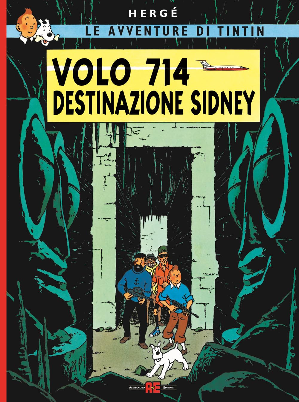 jaquette album Le avventure di Tintin. Volo 714 destinazione Sidney
