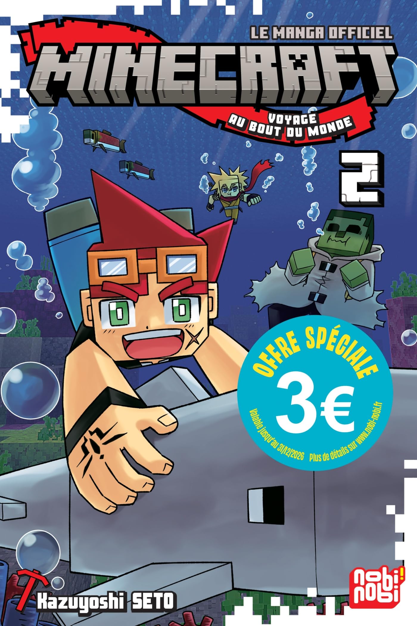 jaquette livre Minecraft T02 - édition 3 euros