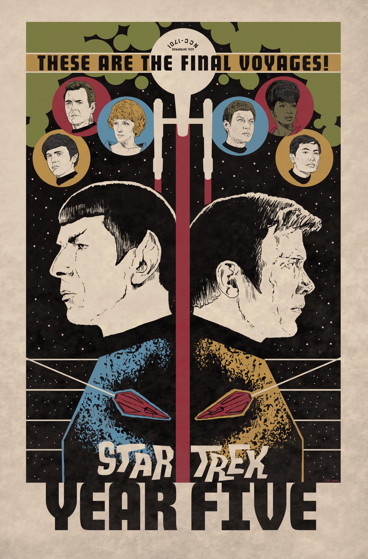 jaquette album Star Trek: Year Five - Odyssey's End (Book 1)