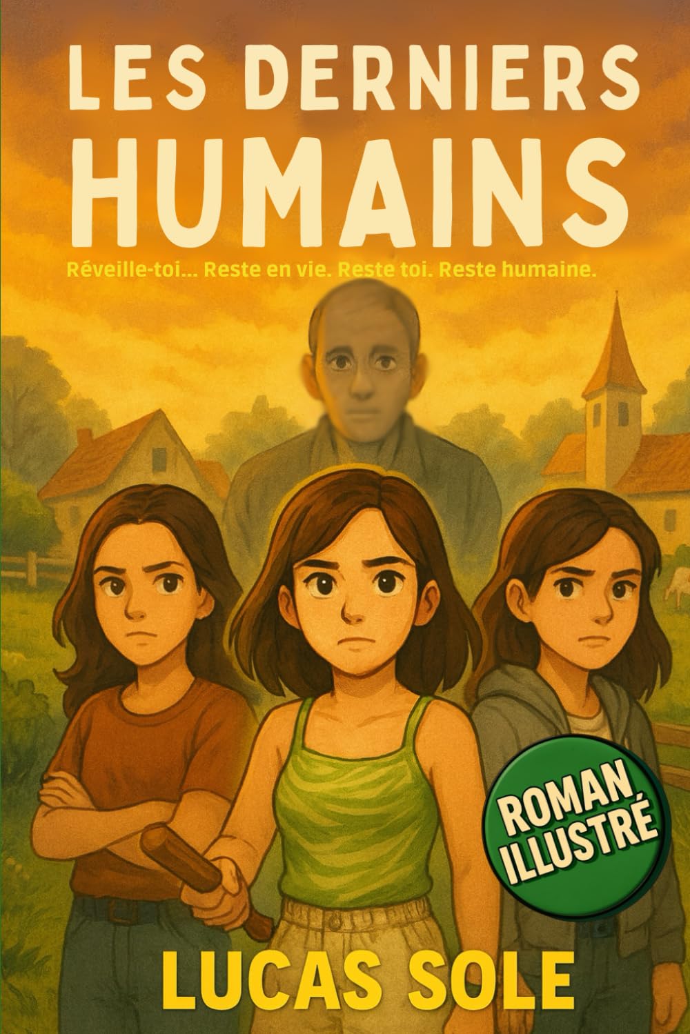 jaquette album Les Derniers Humains: Un Roman Illustré Post-Apocalyptique Haletant pour Ados de 12 à 17 ans