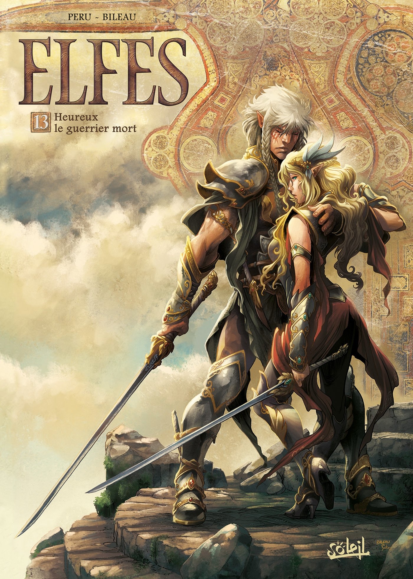 jaquette album Elfes T13 - Heureux le guerrier mort