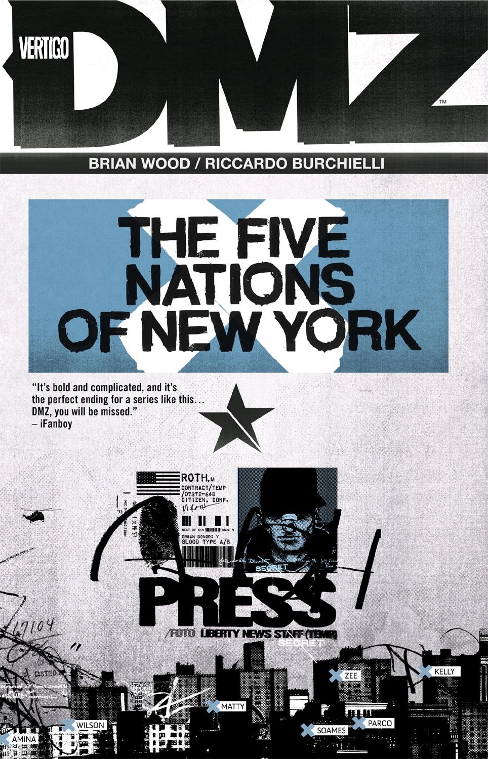 jaquette album DMZ Vol. 12: The Five Nations of New York