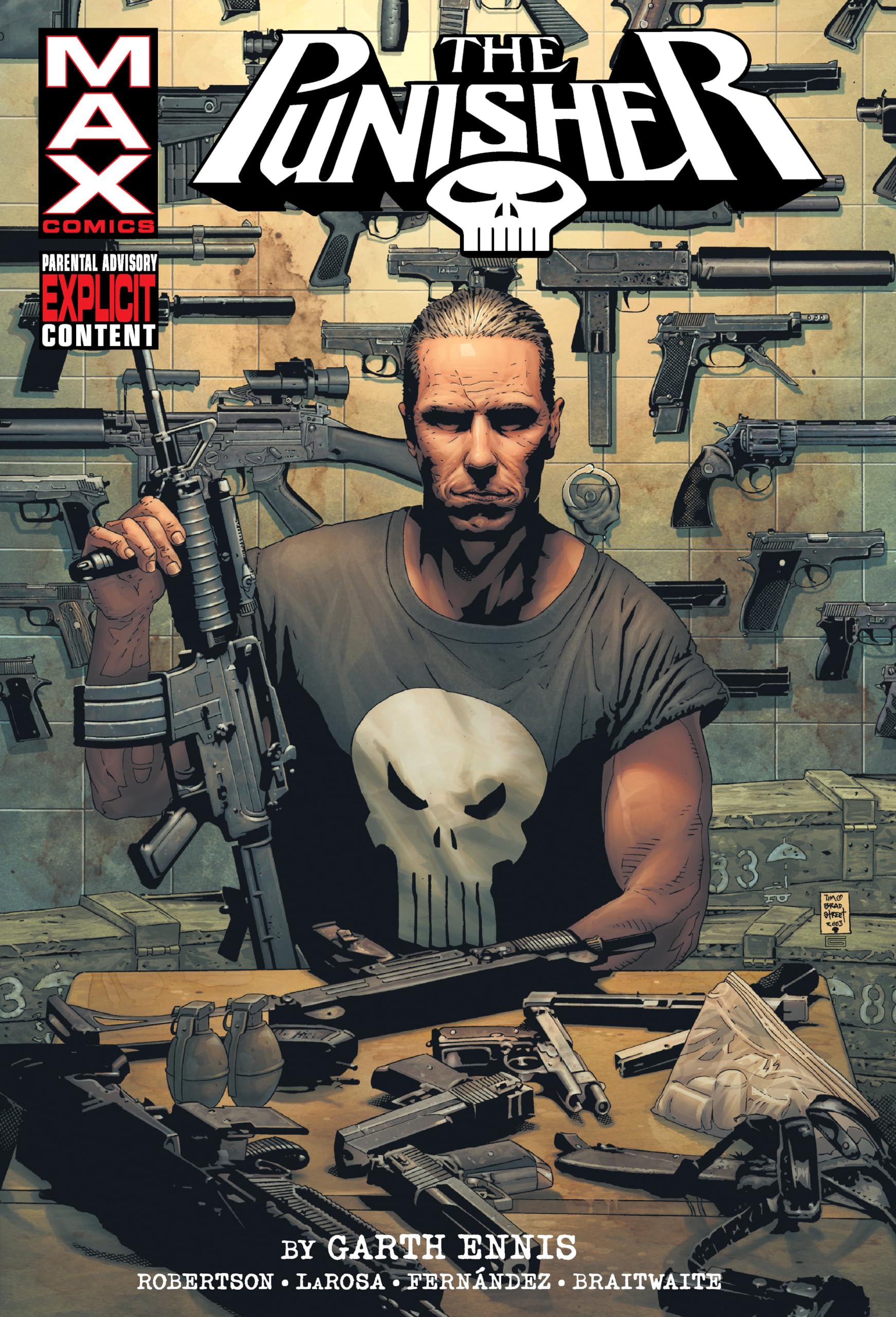 jaquette album PUNISHER MAX BY GARTH ENNIS OMNIBUS VOL. 1 BRADSTREET COVER [NEW PRINTING]
