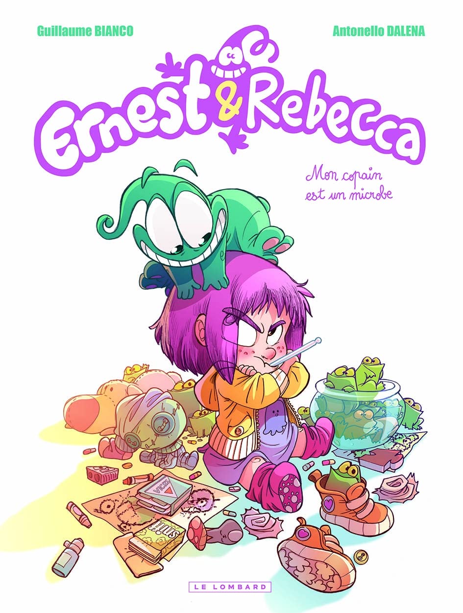 jaquette album Ernest & Rebecca - Tome 1 - Mon copain est un microbe