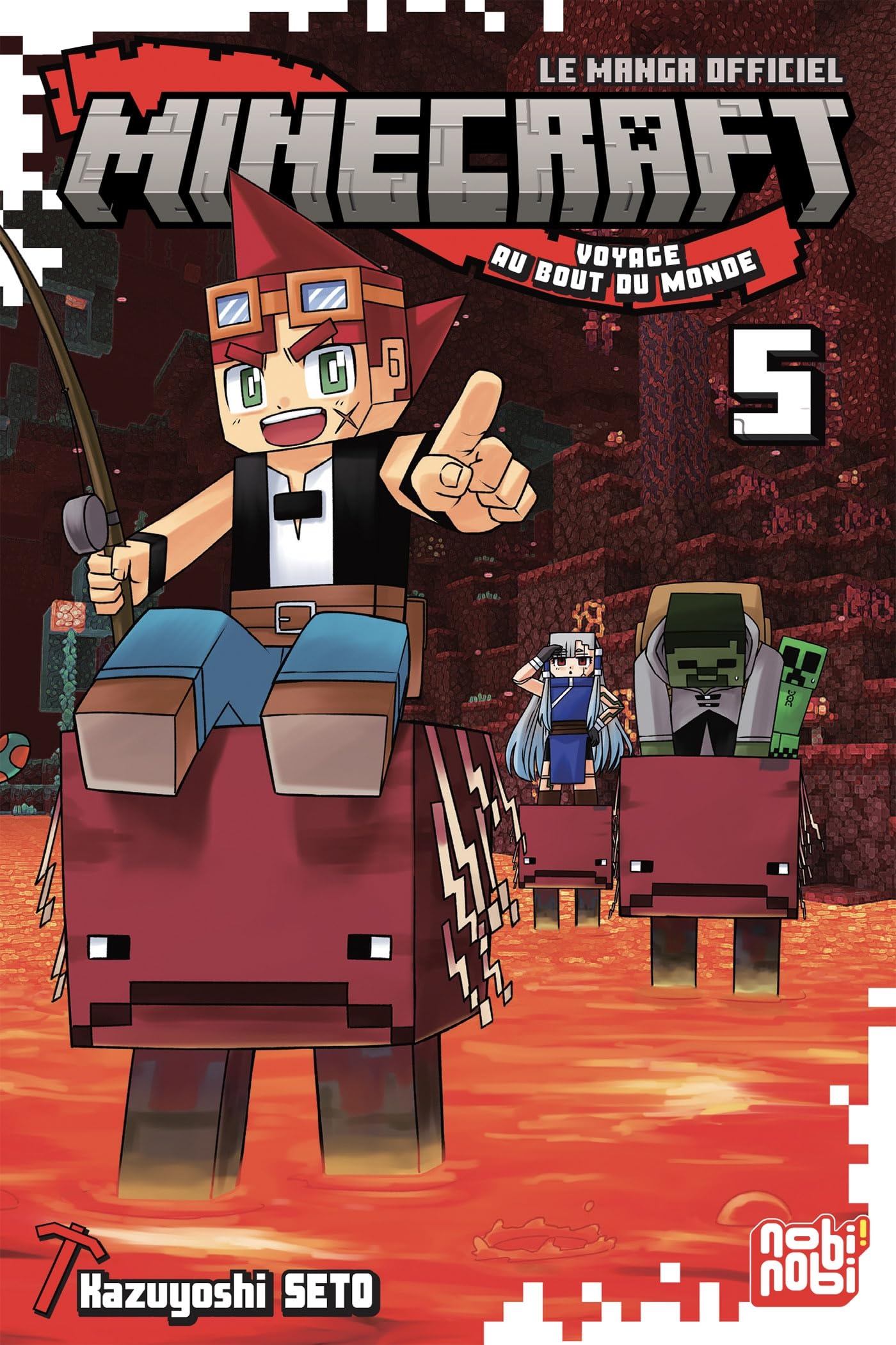 jaquette album Minecraft, le manga officiel - Voyage au bout du monde T05