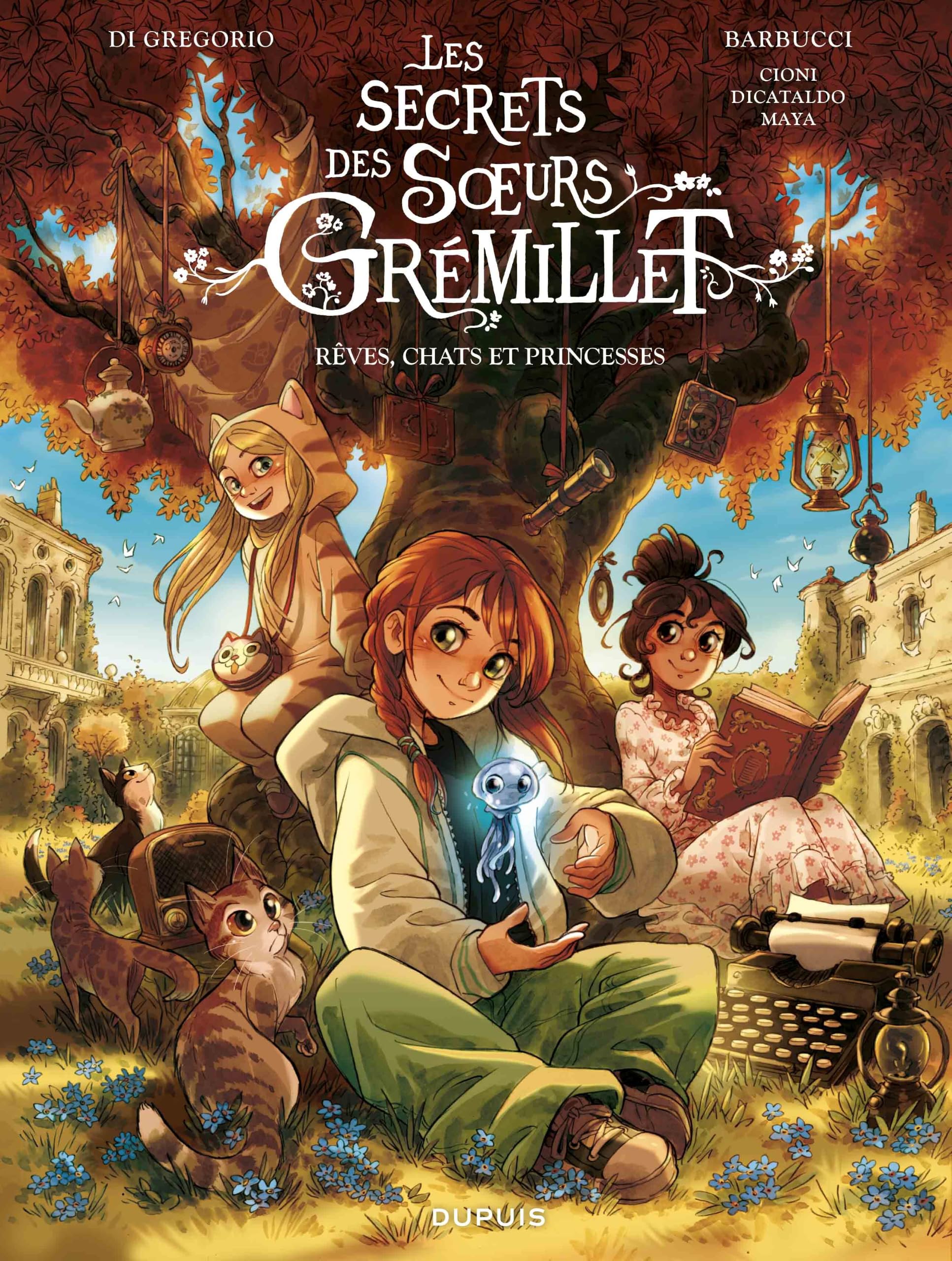 jaquette album Les secrets des sœurs Grémillet - Rêves, chats et princesses