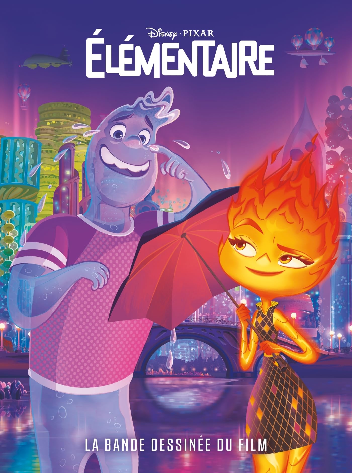 jaquette album Élémentaire: La bande dessinée du film Disney Pixar