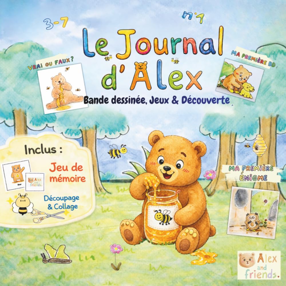 jaquette album Le Journal d'Alex: Bande dessinée, Jeux & Découverte