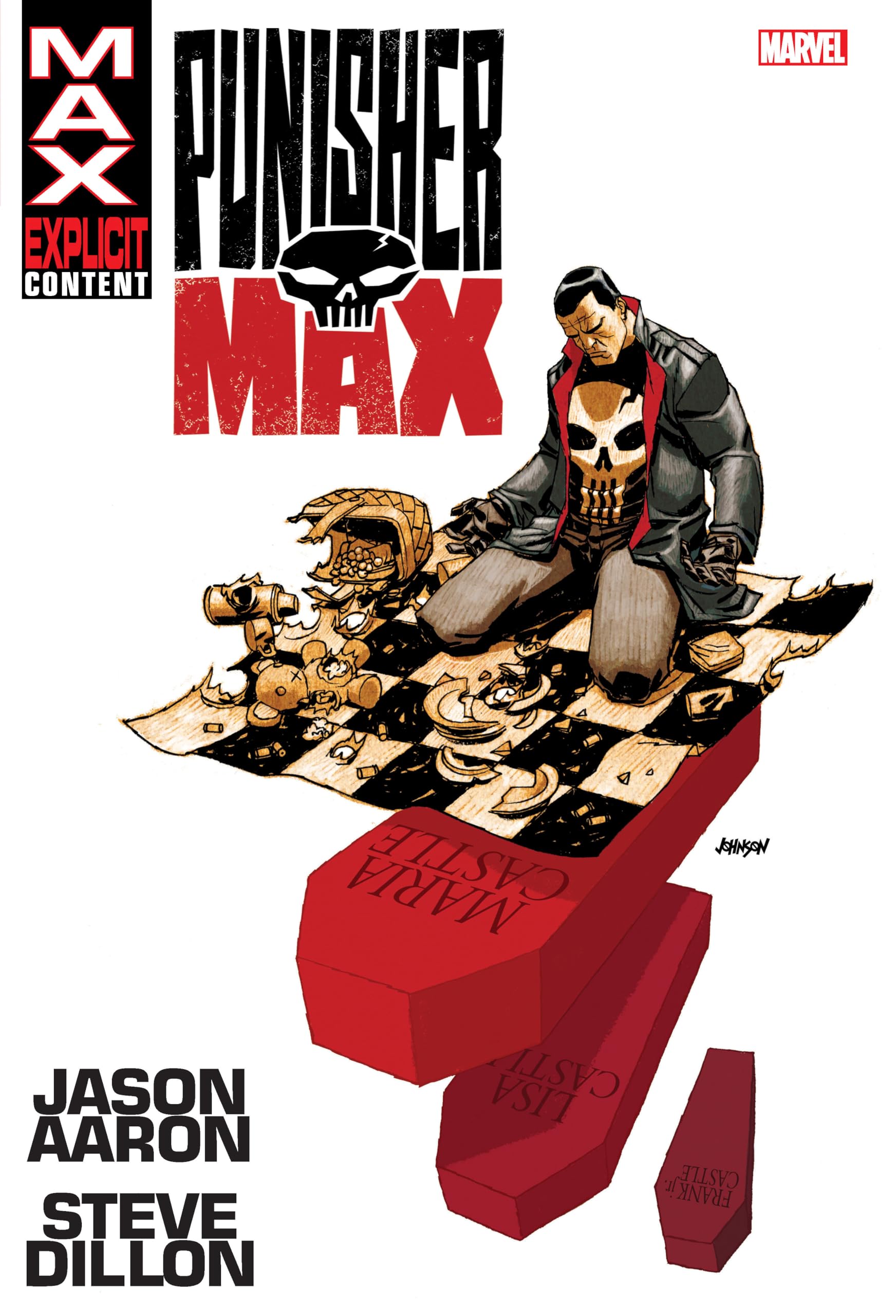 jaquette album PUNISHER MAX BY AARON & DILLON OMNIBUS DAVE JOHNSON COVER [NEW PRINTING]