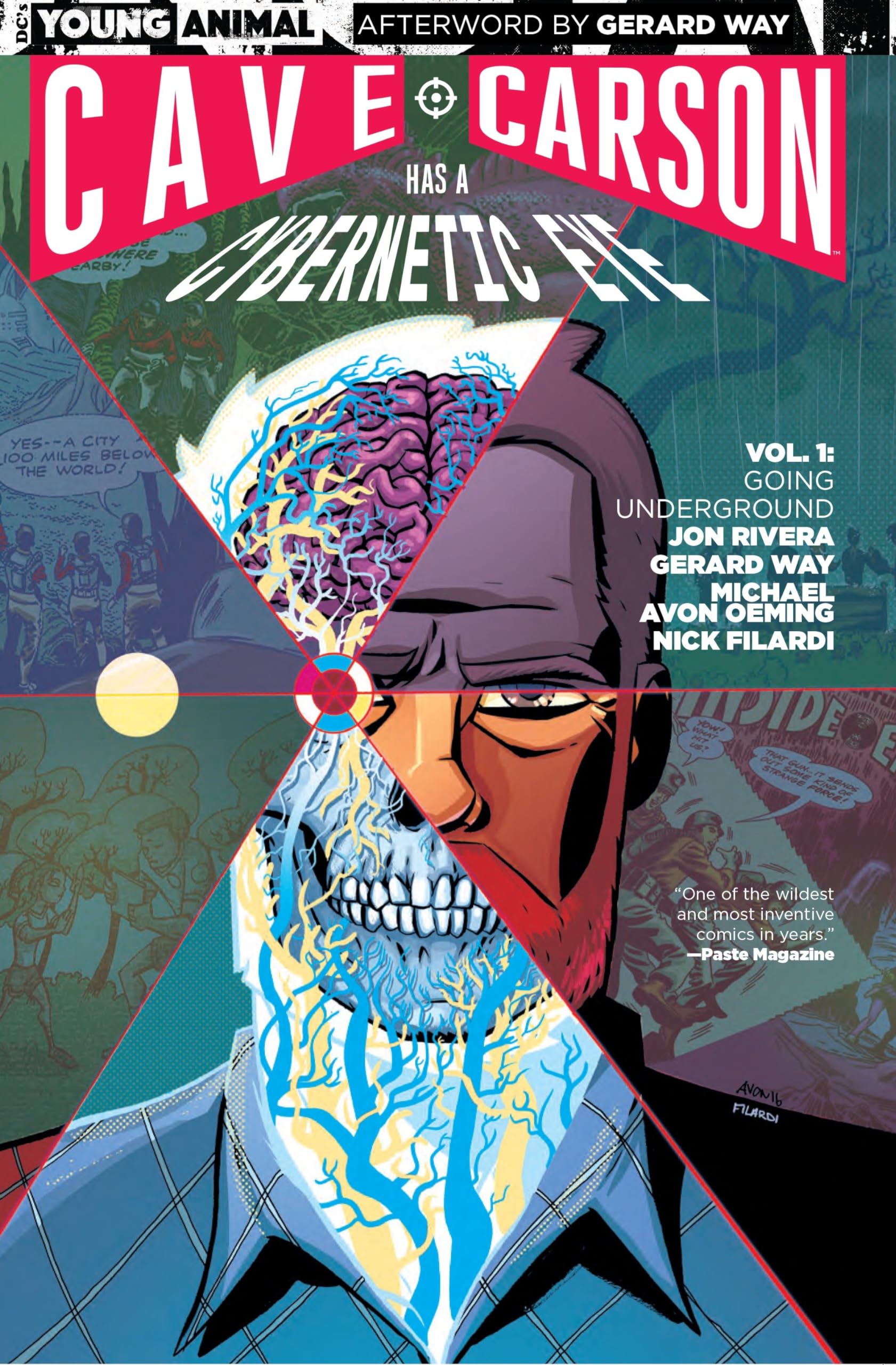 jaquette album Cave Carson Has a Cybernetic Eye Vol. 1: Going Underground