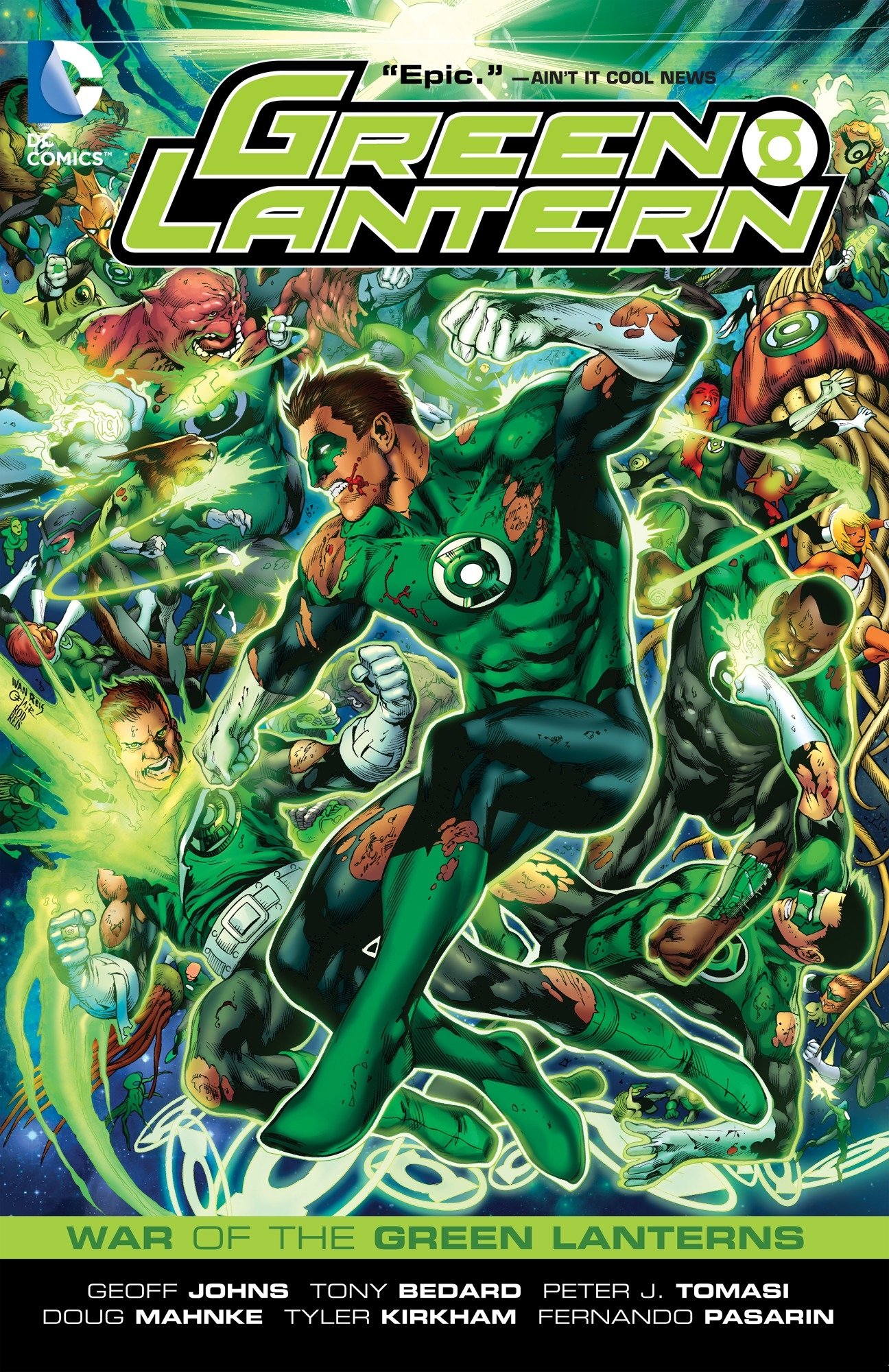 jaquette album Green Lantern: War of the Green Lanterns
