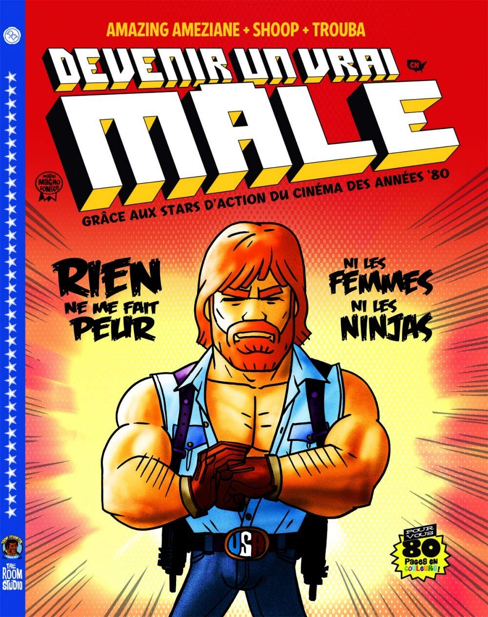 jaquette album DEVENIR UN VRAI MALE GRACE AUX STARS D'ACTION DU CINEMA DES ANNEES 80