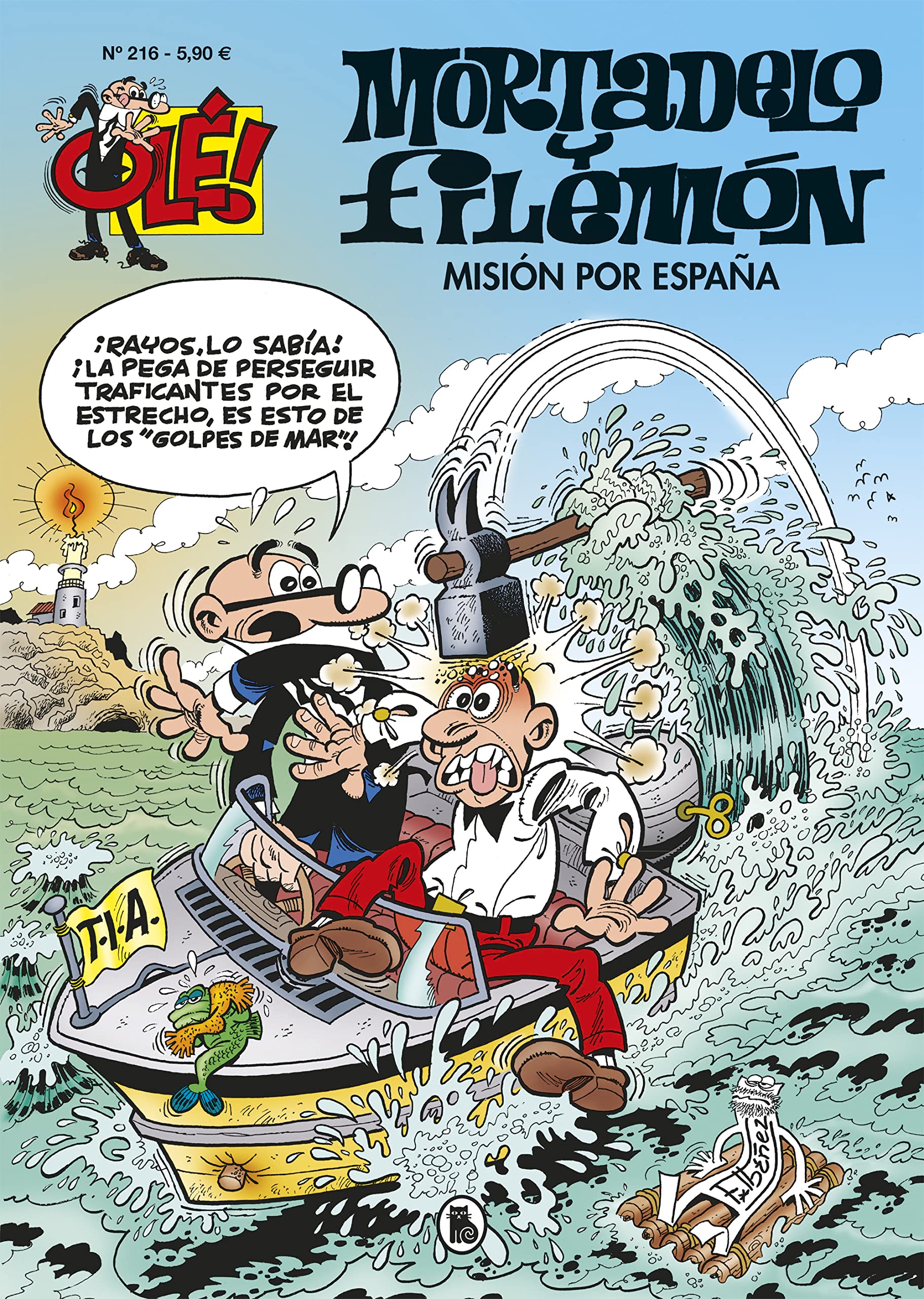 jaquette livre Mortadelo y Filemón. Misión por España (Olé! Mortadelo 217)