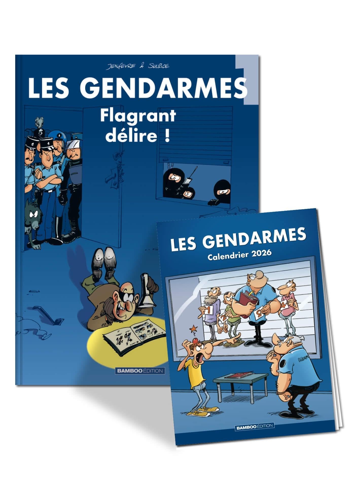 jaquette album Les Gendarmes - tome 01 + calendrier 2026 offert: Flagrant délire