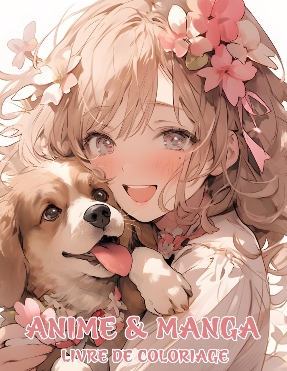 jaquette album Livre De Coloriage Anime & Manga: Un livre de grande envergure rassemblant de multiples illustrations de personnages célèbres d'animes et de mangas, ... un large public, des adolescents aux adultes