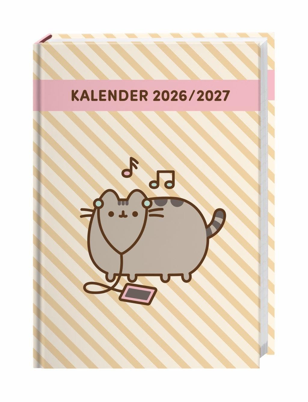 jaquette album Pusheen 17-Monats-Kalenderbuch A5 2027 - 17 Monate. Von August 2026 bis Dezember 2027: 17 Monate ab August 2026. Praktischer Kalender für Schule und ... Buchkalender mit niedlichen Katzen-Cartoons.