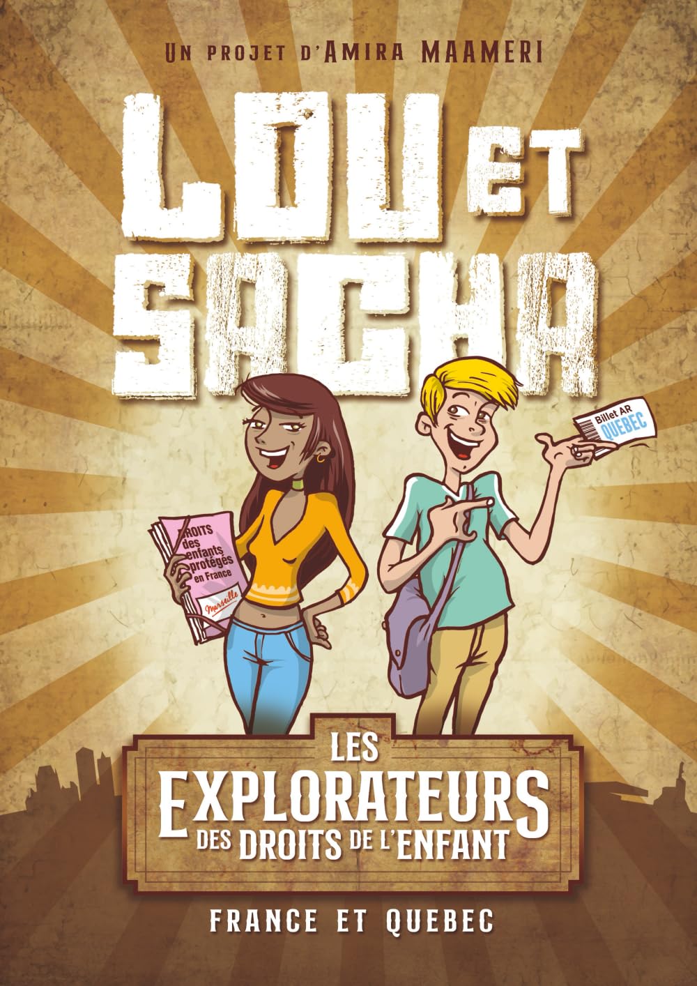 jaquette album Lou et Sacha: Les explorateurs des droits de l'enfant – France et Québec
