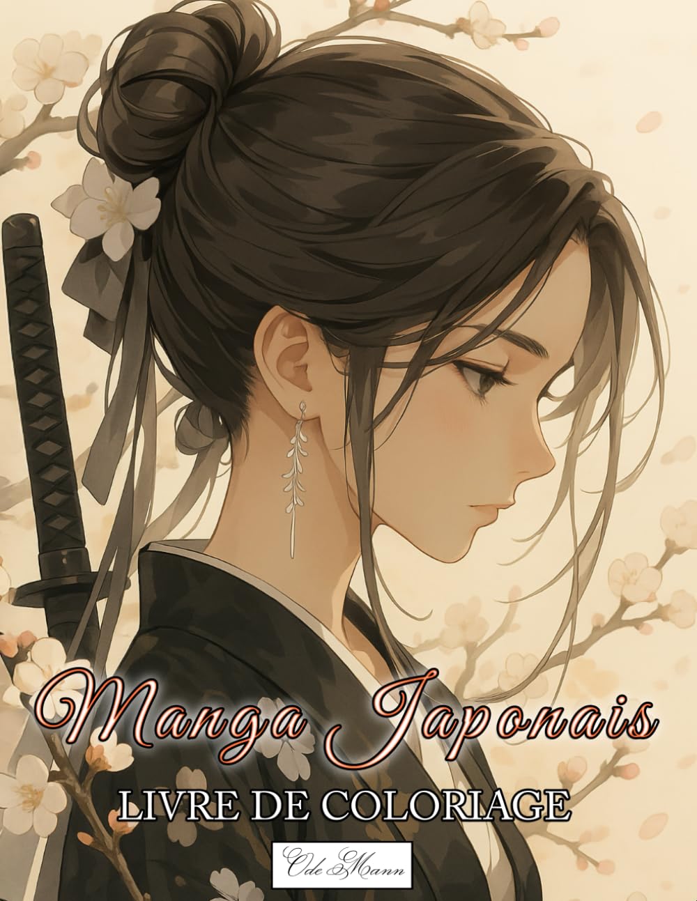 jaquette album Livre De Coloriage Manga Japonais: Livre pour explorer des créations artistiques issues de l’imaginaire manga, anime idéal pour moments de détente.