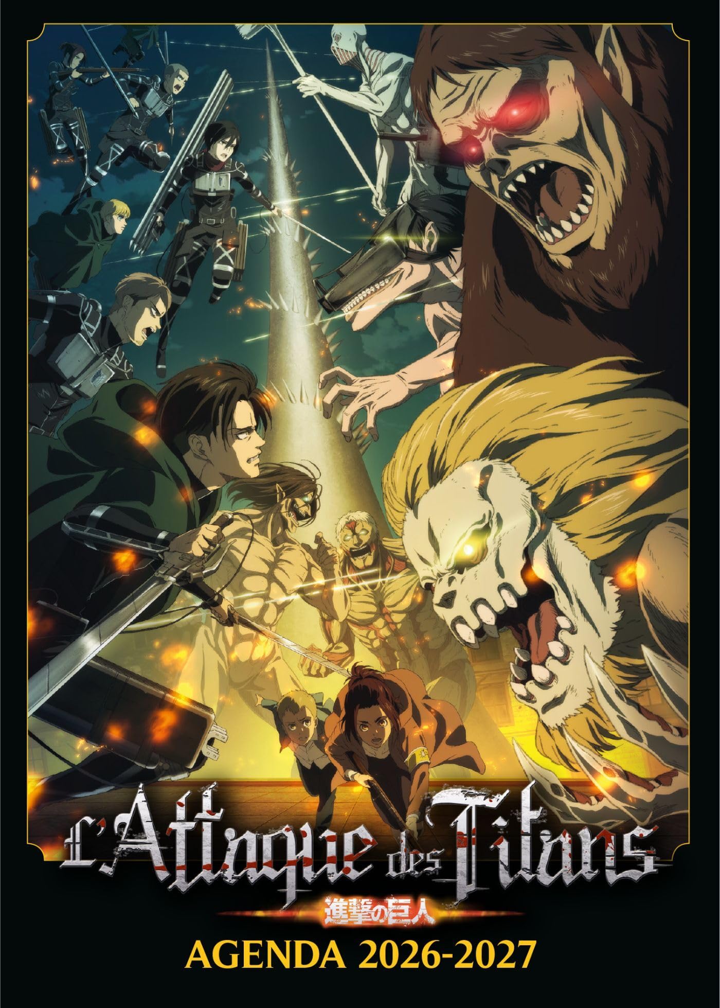 jaquette album Agenda scolaire 2026-2027 L'Attaque des Titans (2026-2027)