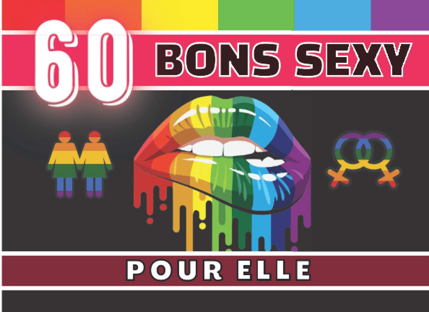 jaquette album 60 BONS SEXY POUR ELLE: À Personnaliser Tickets coquin et romantiques à offrir à sa chérie pour un plaisir à deux pour couple Femme | Cadeau idéal ... cm | 8,25 x 6 in | SUPER IDÉE CADEAU COQUIN
