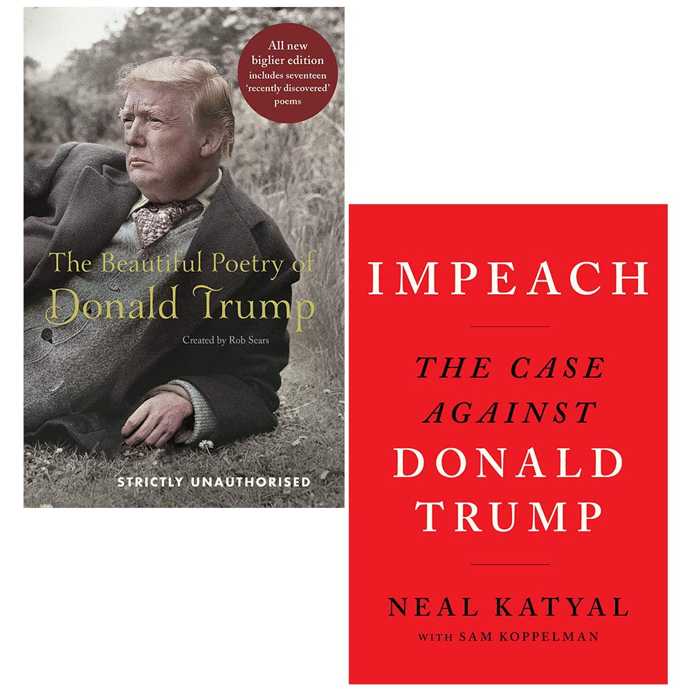 jaquette album La belle poésie de Donald Trump [Relié], Impeach The Case Against Donald Trump 2 Books Collection Set