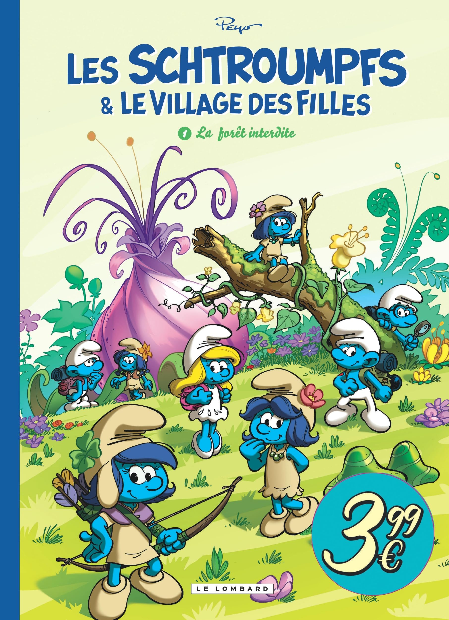 jaquette album Les Schtroumpfs et le village des filles - Tome 1 - La Forêt interdite