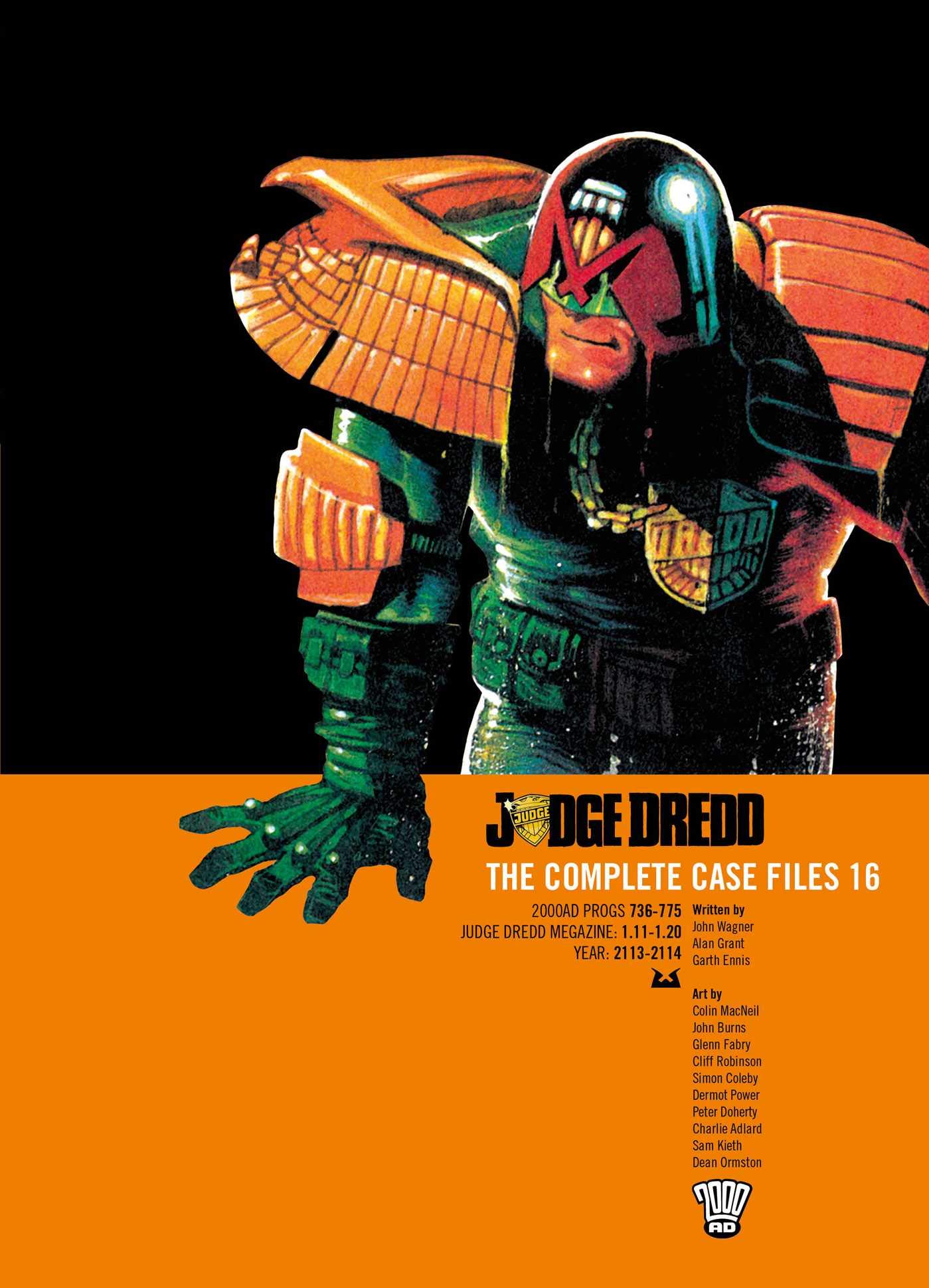 jaquette album Judge Dredd: The Complete Case Files 16 (Volume 16)
