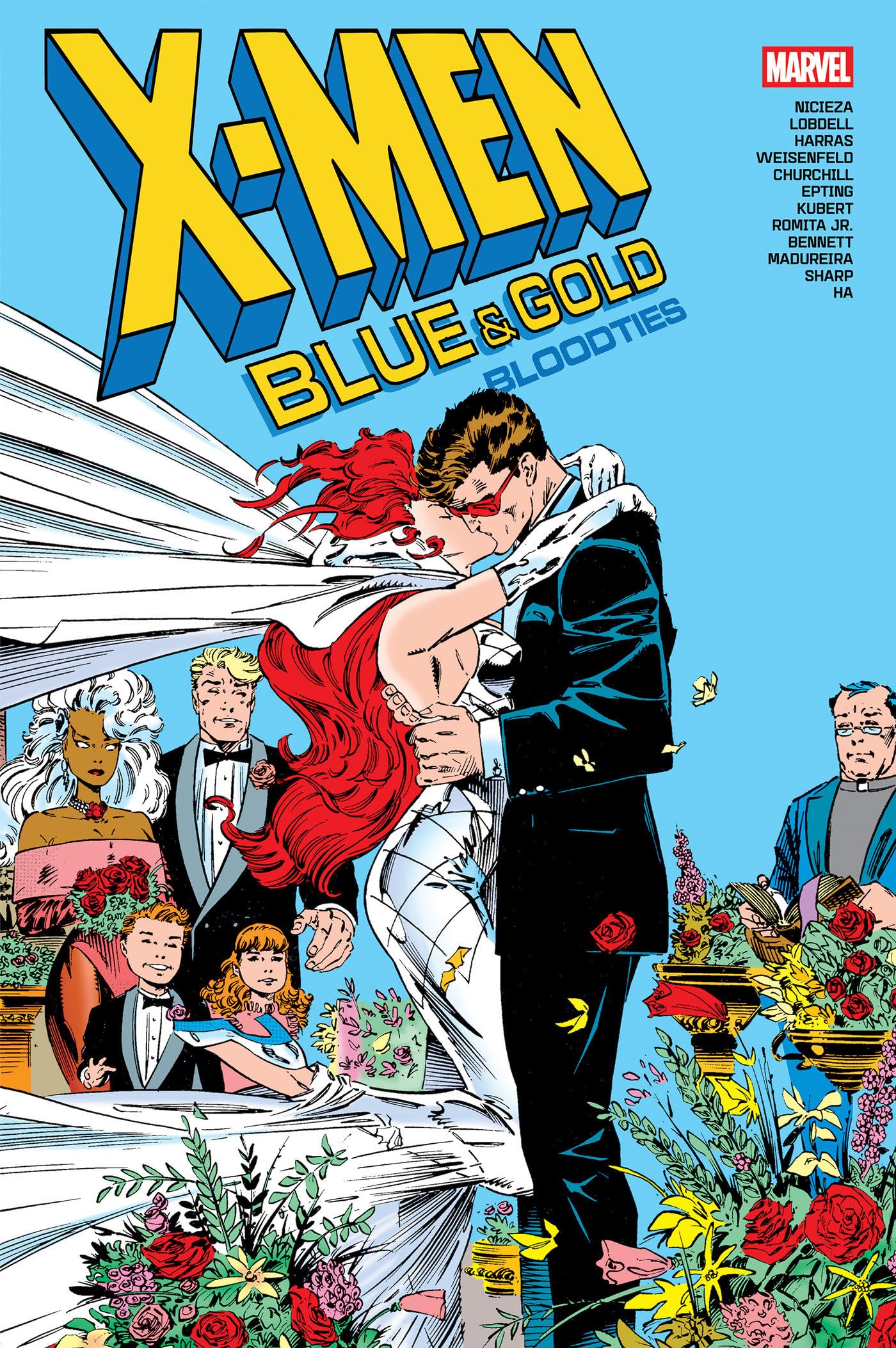 jaquette album X-Men: Blue & Gold - Bloodties Omnibus Andy Kubert Cover