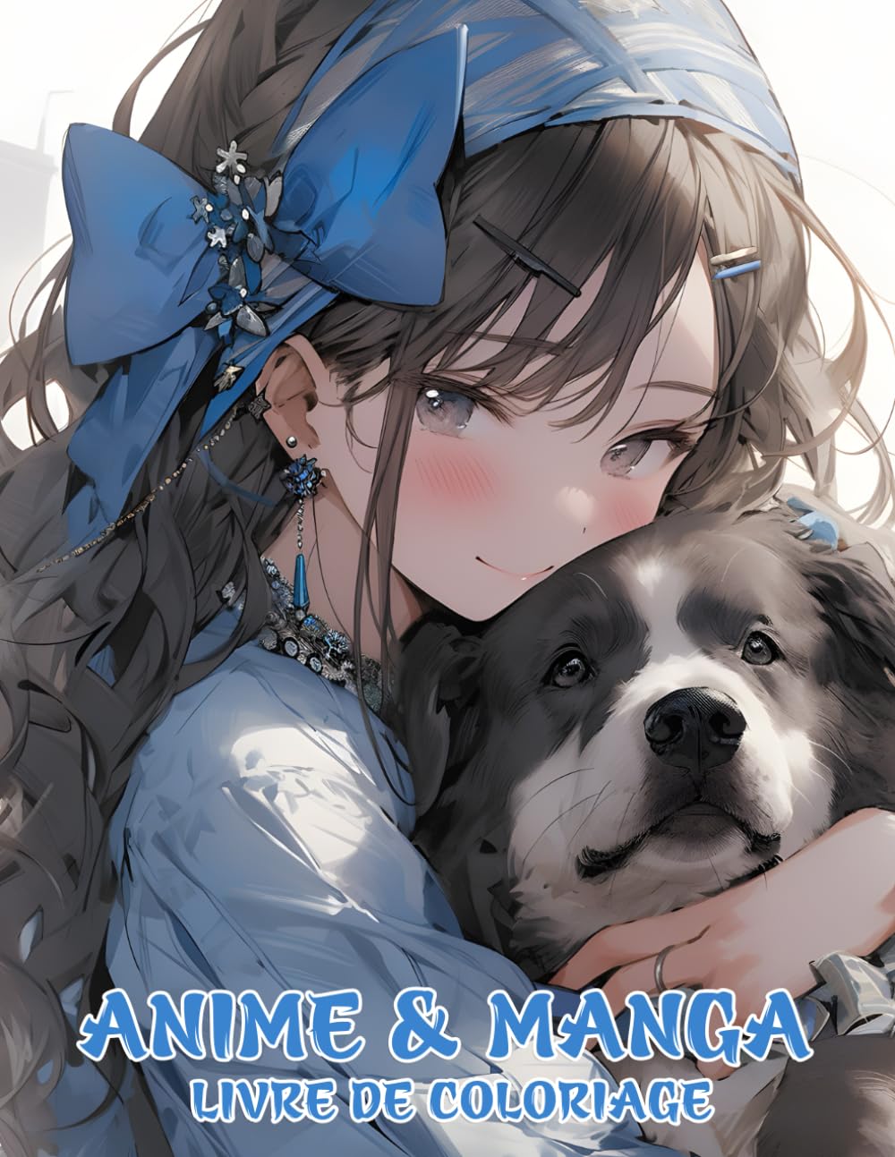 jaquette livre Livre De Coloriage Anime & Manga: Un volume de taille généreuse comprenant de nombreuses illustrations de personnages fameux d'animes et de mangas, ... satisfaire adolescents, enfants et adultes