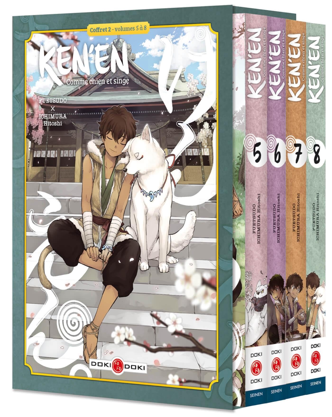 jaquette album Ken'en - Comme chien et singe - coffret - vol. 05 à vol. 08