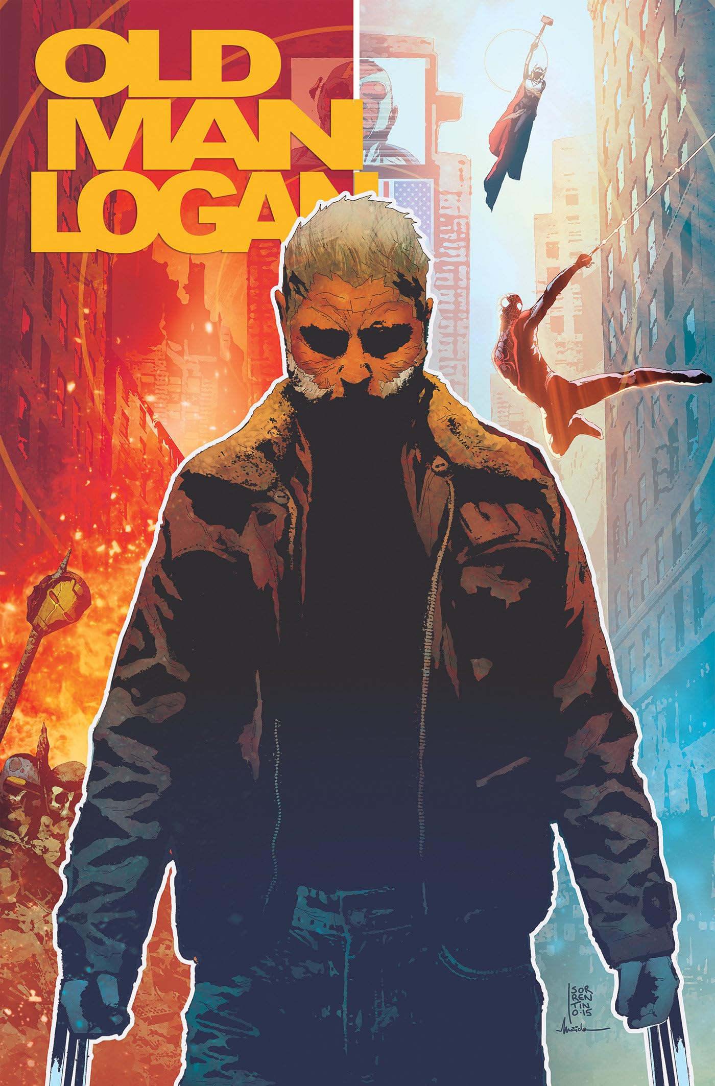 jaquette album Wolverine: Old Man Logan Omnibus Vol. 1 Andrea Sorrentino Cover