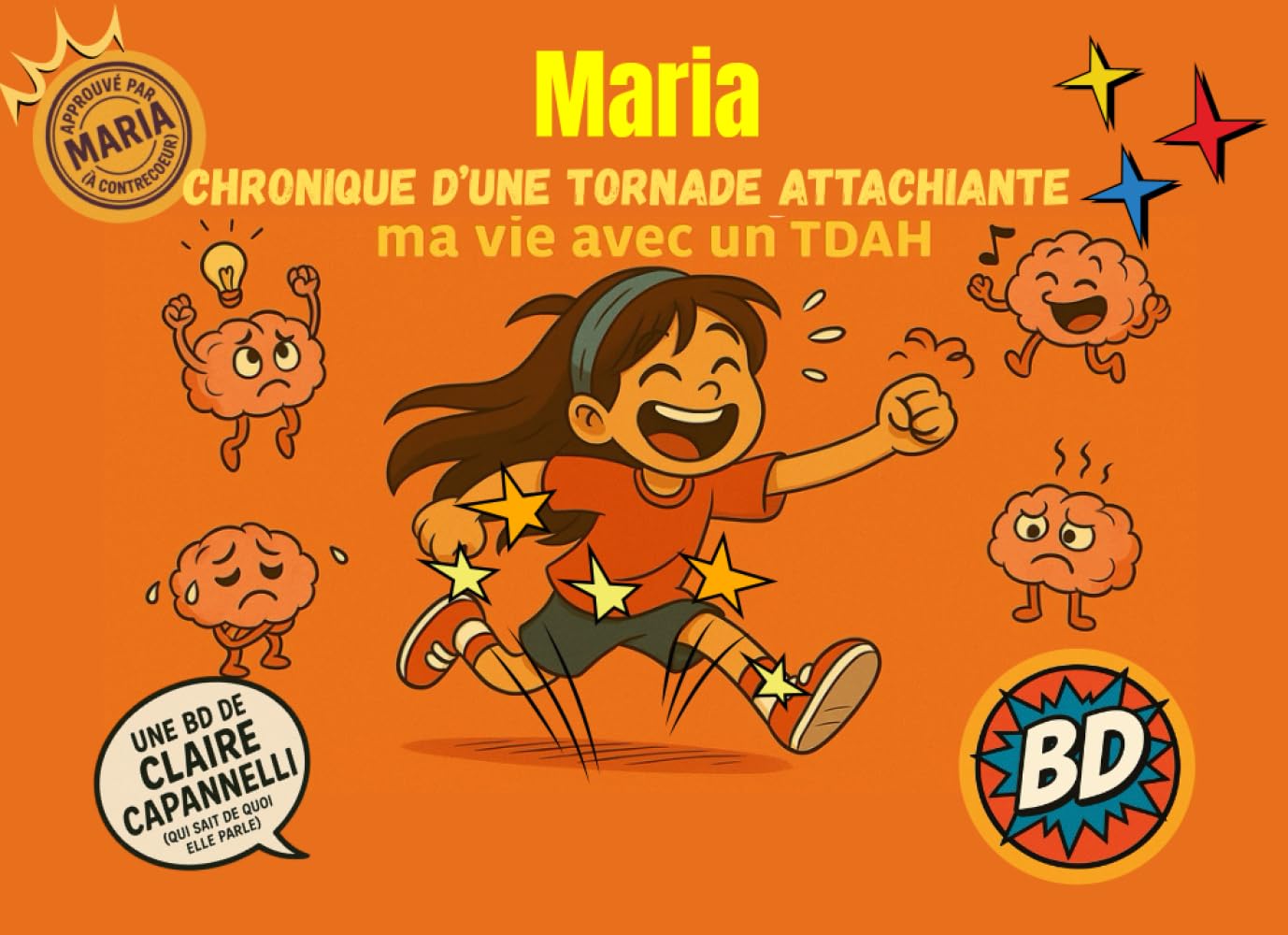 jaquette album Maria-Chronique d'une tornade attachiante: Ma vie avec un TDAH