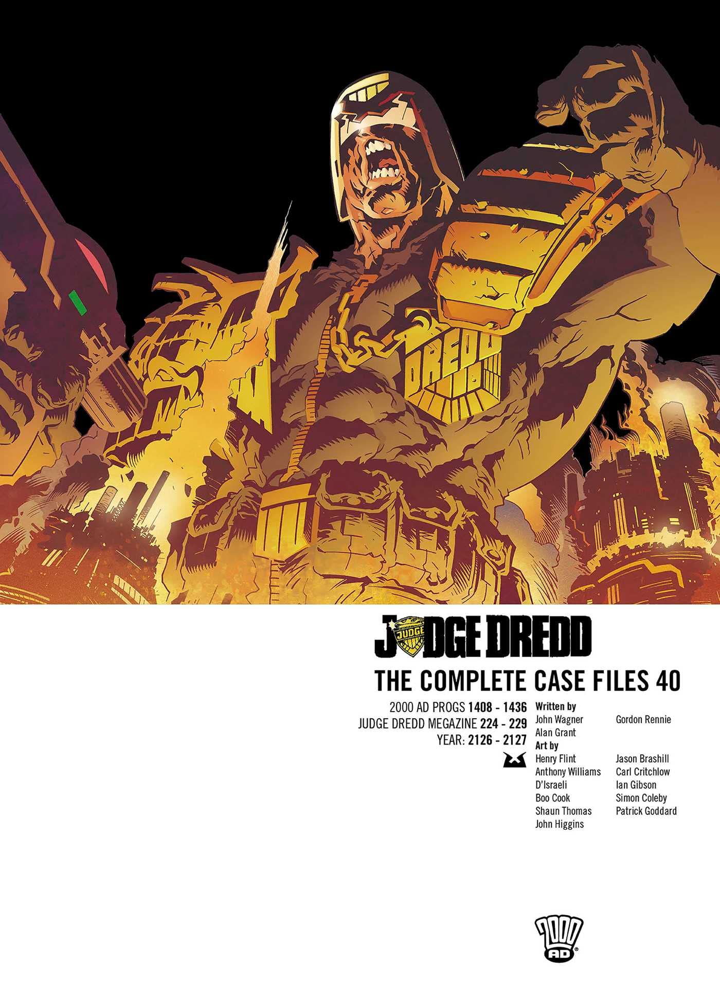 jaquette album Judge Dredd: The Complete Case Files 40 (Volume 40)