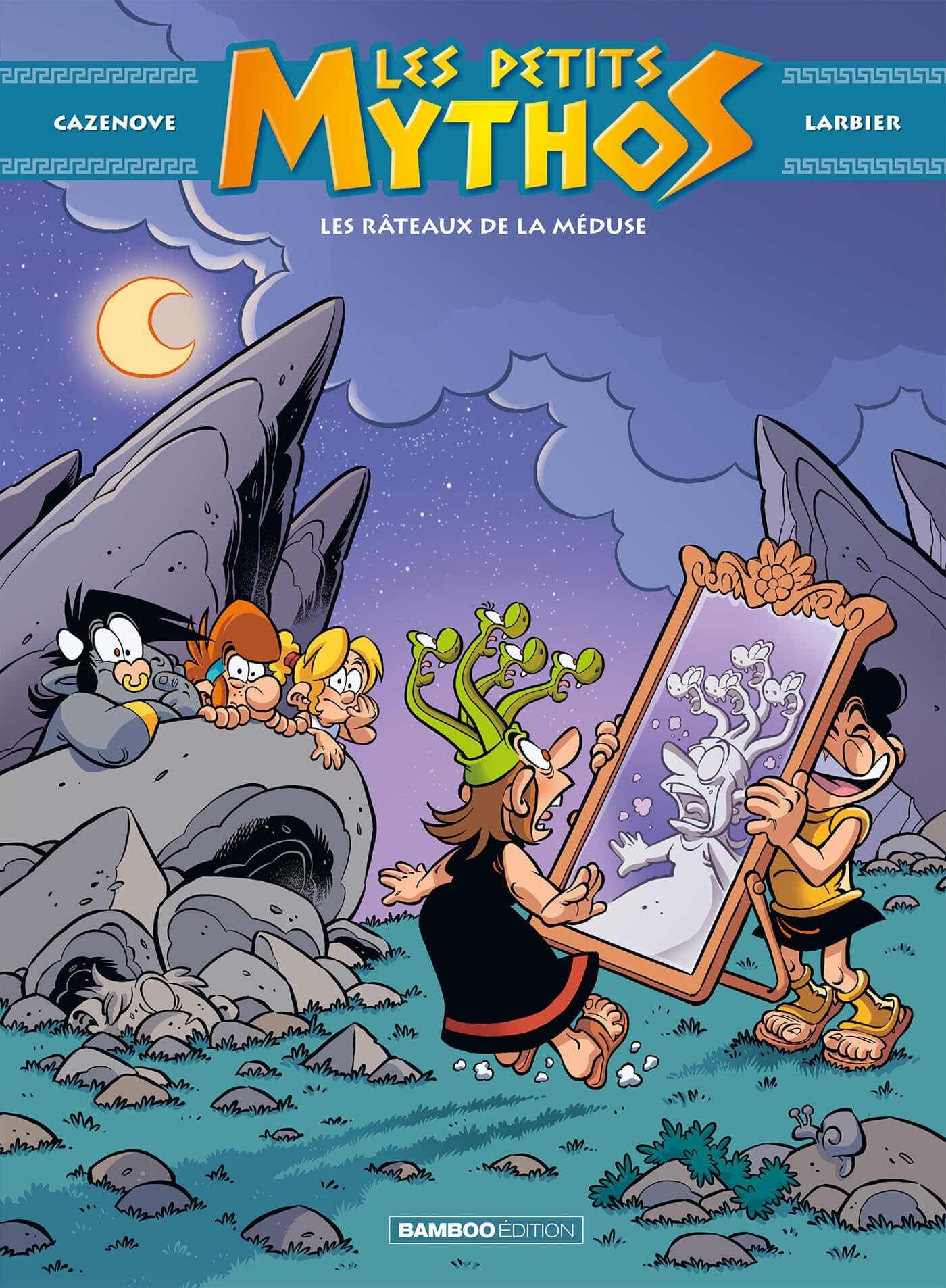 jaquette album Les Petits Mythos - tome 09 - top humour: Les râteaux de la méduse