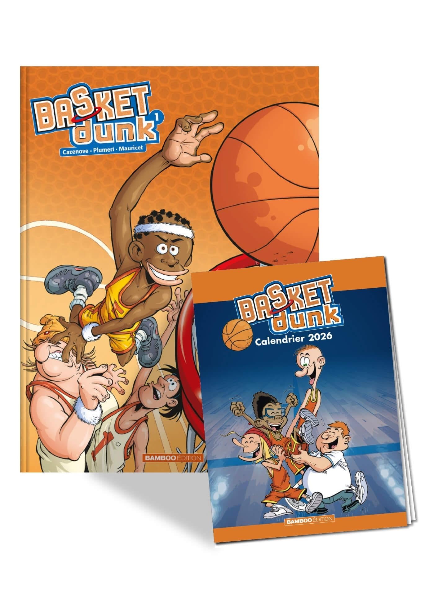 jaquette album Basket Dunk - tome 01 + calendrier 2026 offert