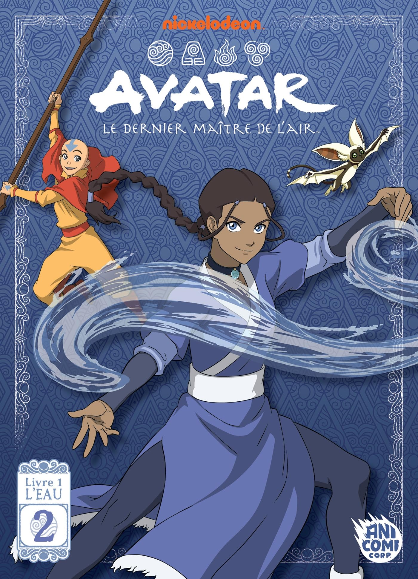 jaquette album Avatar, le dernier maître de l'air - Livre 1 : L'Eau - T02 - Anime Comics