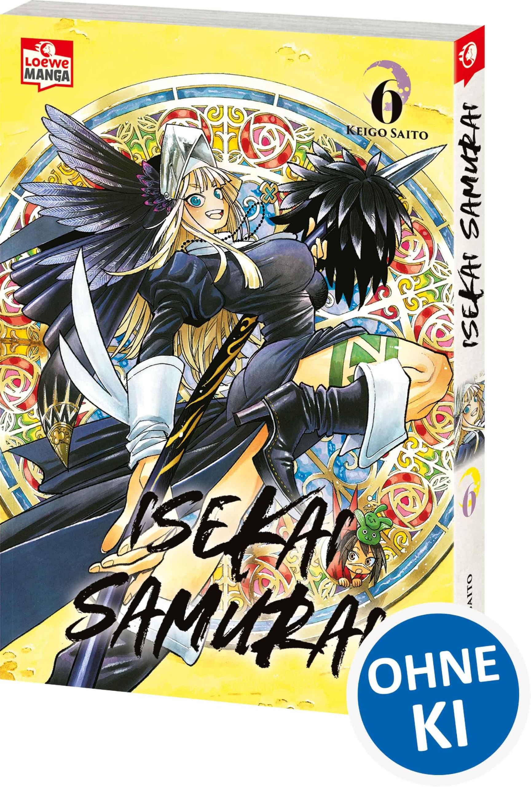 jaquette album Isekai Samurai 06: Humorvoller Must-Read Fantasy-Manga mit einer Bad-Ass-Heldin, die sich durch Drachen, Dämonen und eine höllisch gute Welt kämpft - Voller Blut, Witz und Schwertkunst!