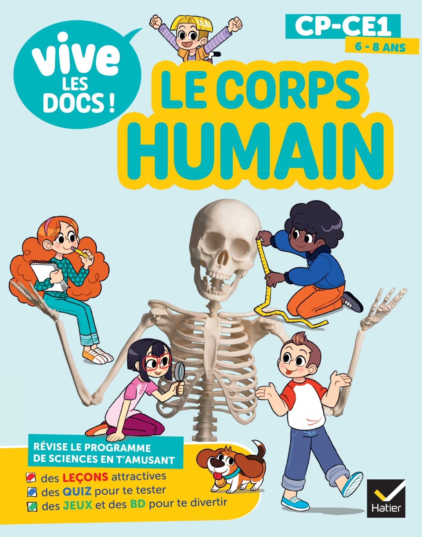 jaquette album Vive les docs - Le corps humain - CP / CE1