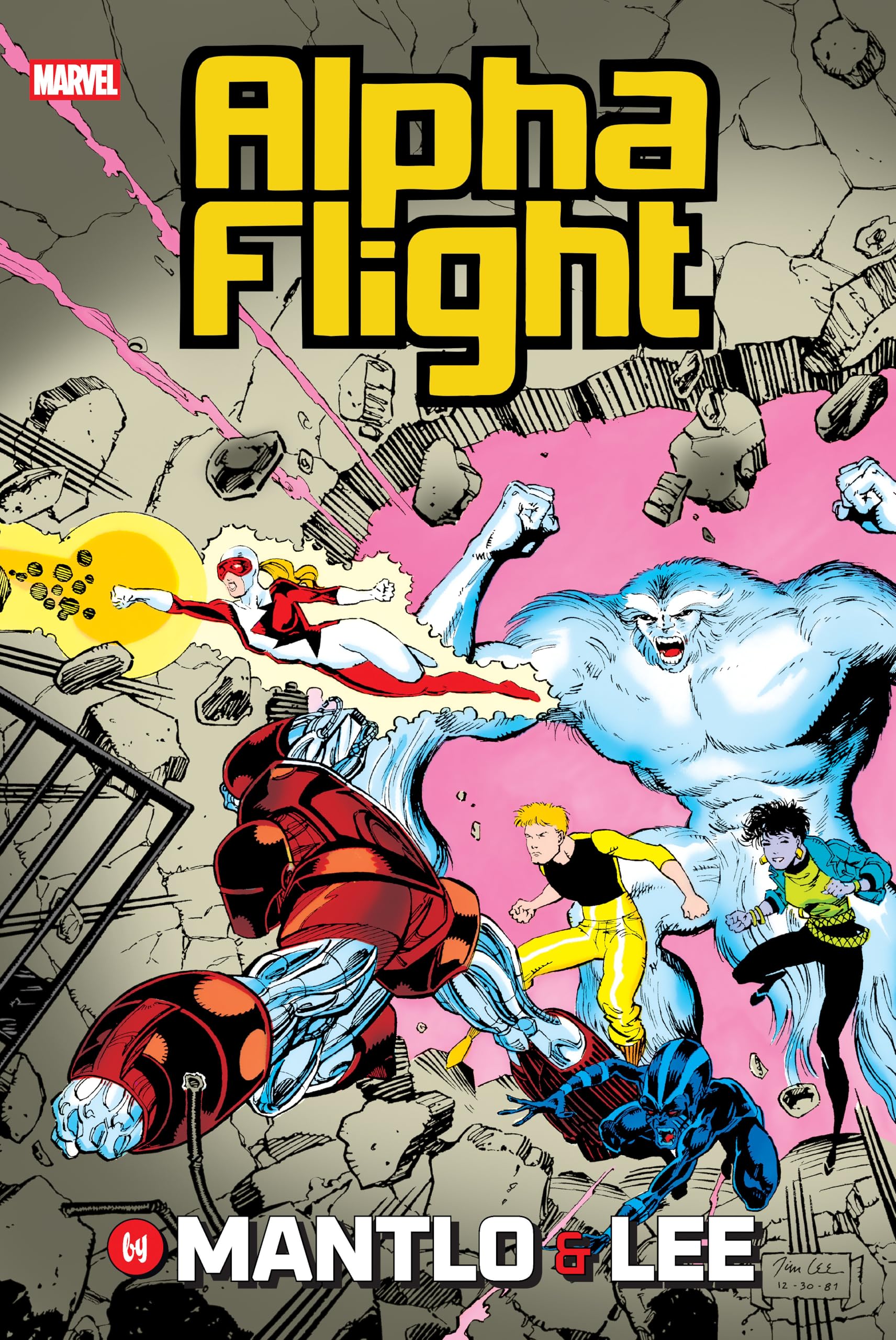 jaquette album Alpha Flight By Mantlo & Lee Omnibus Jim Lee Cover