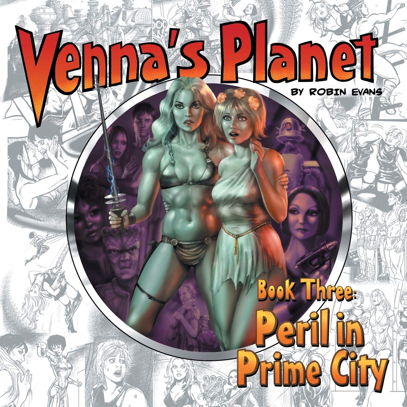 jaquette album Venna's Planet Book Three: Peril in Prime City